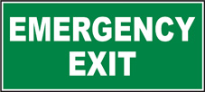 SAFETY SIGN (SAV) | Emergency Exit